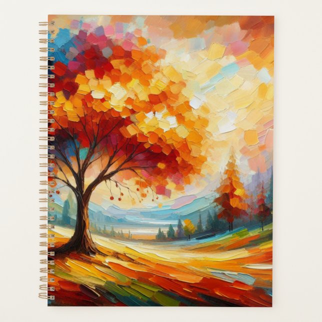 Agenda Pintura de Paisagem com Cores Vibrantes (Frente)