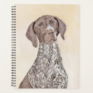 Agenda Pintura de ponteiro em branco alemão - Arte origi