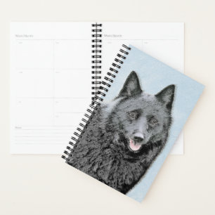 Agenda Pintura de Schipperke - Arte de Cachorro Original
