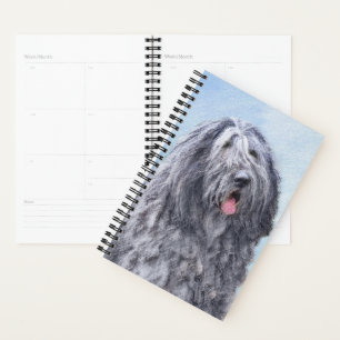 Agenda Pintura de Sheepdog Bergamasco - Cachorro Original