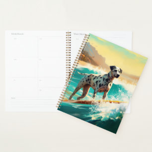 Agenda Pintura de surfe na praia Dalmation