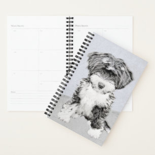 Agenda Pintura de Terrier Tibetano - Arte de cão original