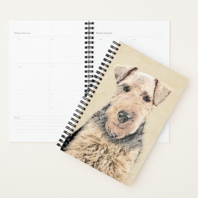 Agenda Pintura de Welsh Terrier - Arte de Cachorro Origin (Exibição)