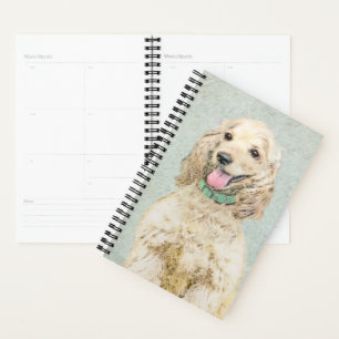 Agenda Pintura do Cocker Spaniel Buff - Arte Original par