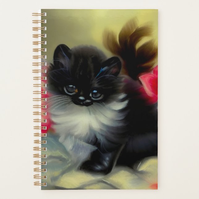 Agenda Pintura em branco e preto (Frente)
