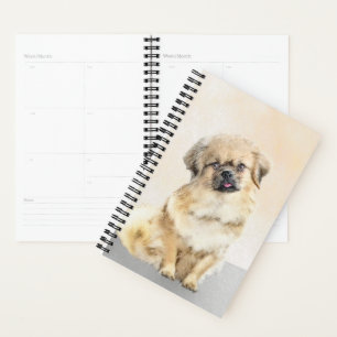 Agenda Pintura em espanhol tibetano - Arte canina origina