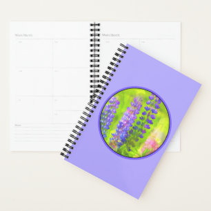 Agenda Pintura em Lupine - Arte Flor Original