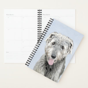 Agenda Pintura em Wolfhound Irlandês - Arte em Cachorro O