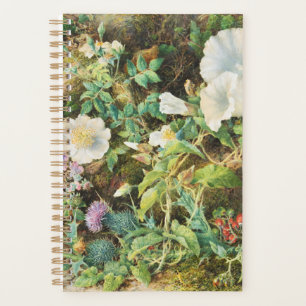 Agenda Pintura floral de petúnias bonitas vintage