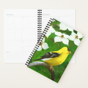 Agenda Pintura Goldfinch - Arte Cachorra Original