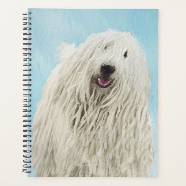 Agenda Pintura Komondor - Arte Cachorra Original (Frente)