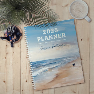 Agenda Pintura personalizável da cena poética do oceano