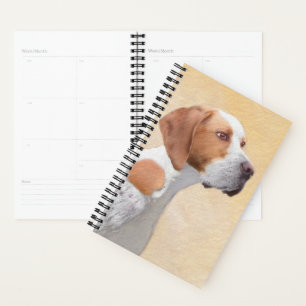 Agenda Pintura Ponteiro - Arte Cachorra Original