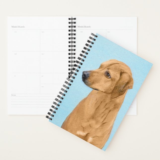 Agenda Pintura Ridgeback da Rodésia - Arte Cachorra Origi (Exibição)