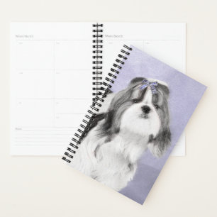 Agenda Pintura Shih Tzu - Arte Cachorosa Original