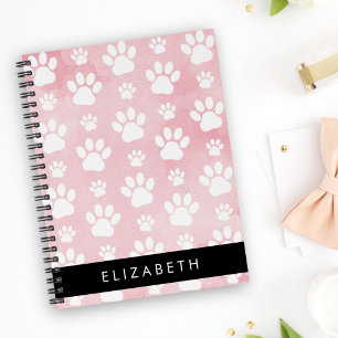 Agenda Pinturas De Cães, Patas Brancas, Aquarelas Rosa, S