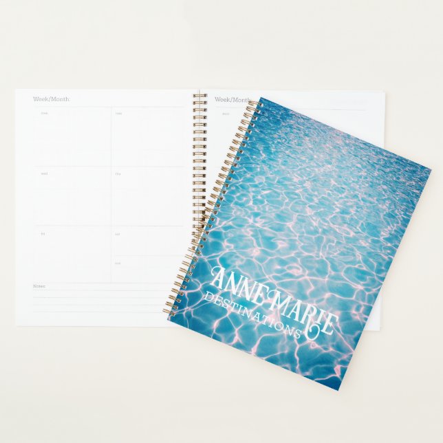Agenda Piscina Aquática Personalizada de Verão (Exibição)