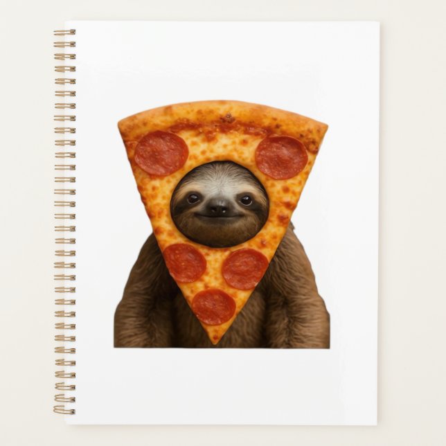 Agenda Pizza de preguiça meme engraçado estranho brincade (Frente)