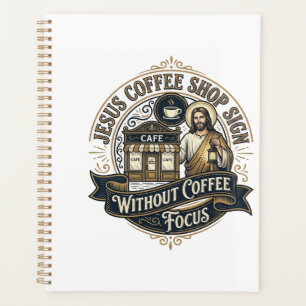 Agenda Placa de Loja de Café Jesus Sem Foco em Café Jesus