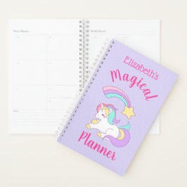 Agenda Planador Magnético Unicórnio e Estrela Fotografada