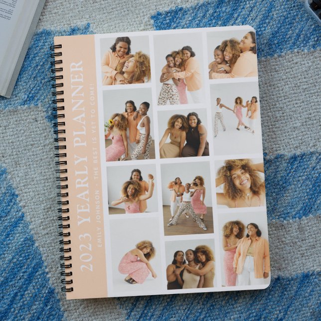 Agenda Planeador Anual Personalizado de Grade de Fotograf (Criador carregado)