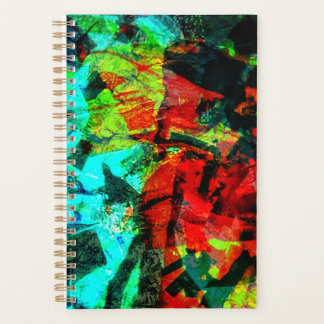 Agenda Planeador de abstrato cor laranja Vintage,Calma ab