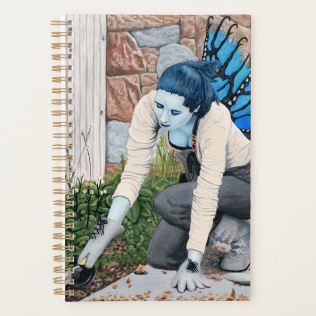 Agenda Planeador de Arte Fantasia do Jardim das Fadas Esc (Frente)