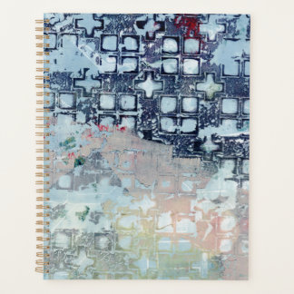 Agenda Planeador de arte moderno da abstrato azul