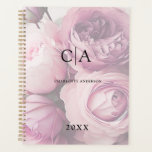 Agenda Planeador de Boho da Flor Monografias<br><div class="desc">Flor,  boho,  planejador específico do cliente Monograma. Basta editar seu produto em alguns minutos. Você pode alterar a fonte/tamanho/cor e a posição usando "mais personalização".</div>