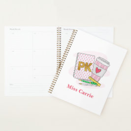 Agenda Planeador de Café de Notebook White Dot para jardi