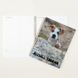Agenda Planeador de Calendário de Puppy com Terrier Breve