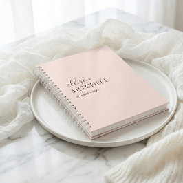 Agenda Planeador de Caligração de Script Chic Moderno do 