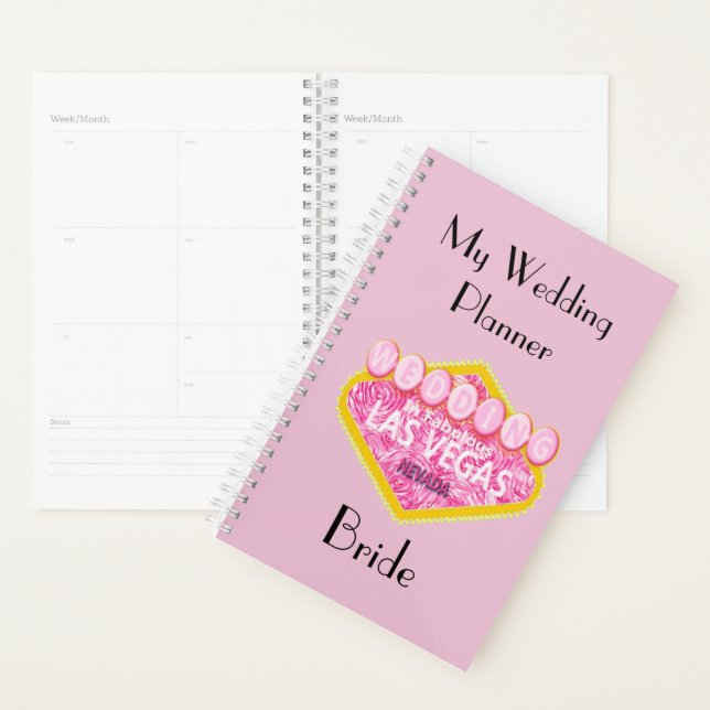 Agenda Planeador de Casamento da Noiva de Las Vegas (Exibição)