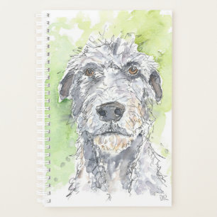 Agenda Planeador de design de Wolfhound irlandês.