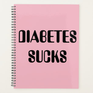 Agenda Planeador de diabetes rosa