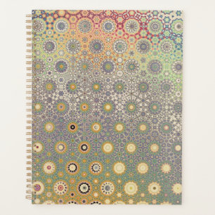 Agenda Planeador de Estrelas Persa Azul e Rosa