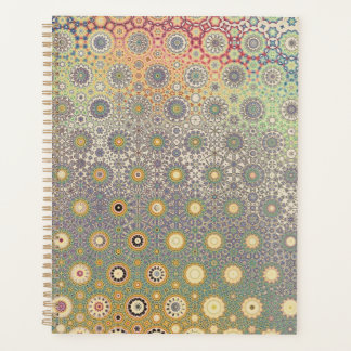 Agenda Planeador de Estrelas Persa Azul e Rosa