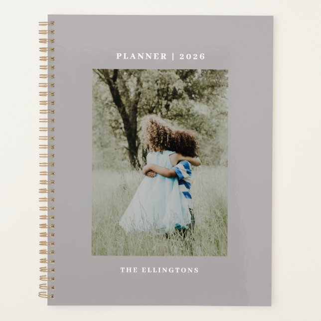 Agenda Planeador de Fotografia 2022 do Monograma do Nome  (Frente)