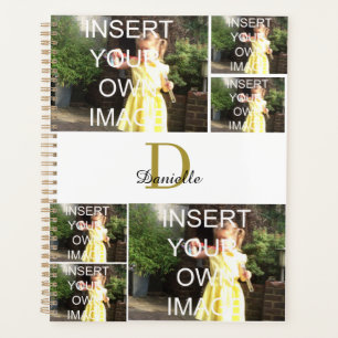 Agenda Planeador de Fotografias Personalizado do Monogram