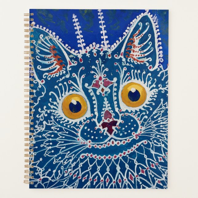 Agenda Planeador de gatos azuis (Frente)