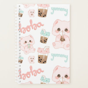 Agenda Planeador de gatos Kawaii