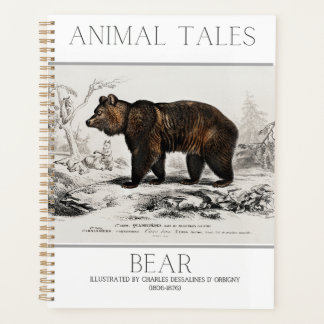 Agenda Planeador de Impressão Animal de na moda BEAR