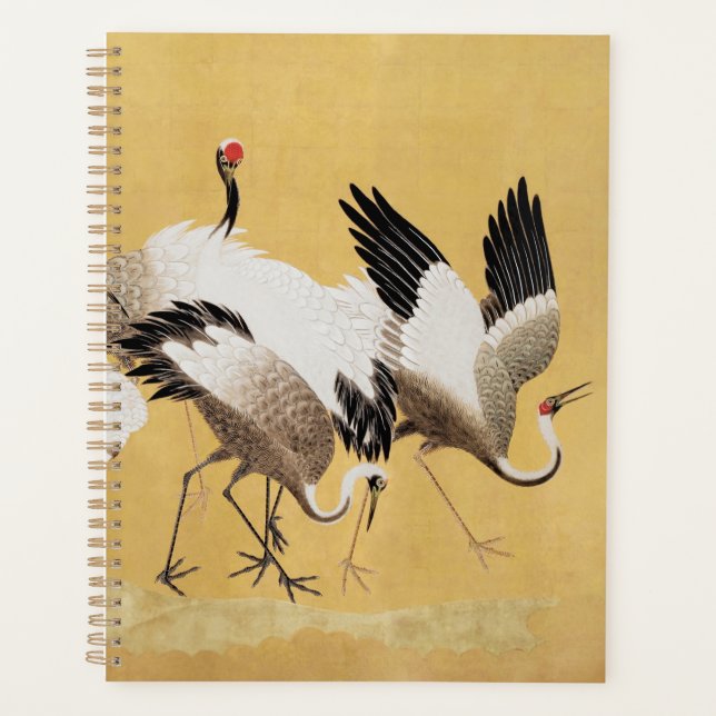 Agenda Planeador de Impressão de Ilustração de Crane Japo (Frente)