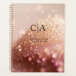 Agenda Planeador de Leitura de Monograma<br><div class="desc">Glitter,  planejador específico do cliente do Monograma. Basta editar seu produto em alguns minutos. Você pode alterar a fonte/tamanho/cor e a posição usando "mais personalização".</div>