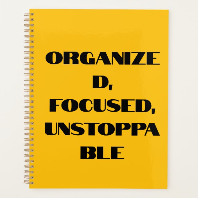 Agenda Planeador de Mulher Isolável - Motivação e Foco (Frente)