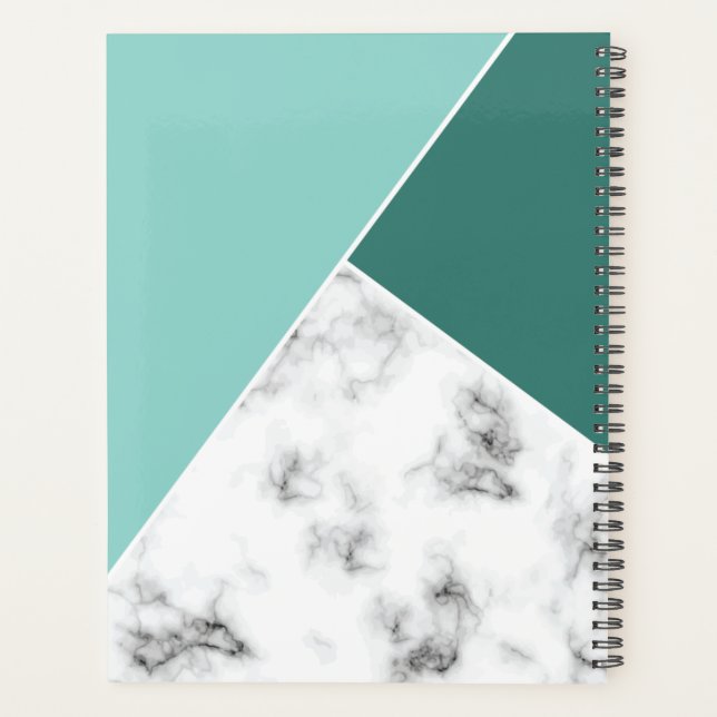 Agenda Planeador de Padrão de Marble (Verso)