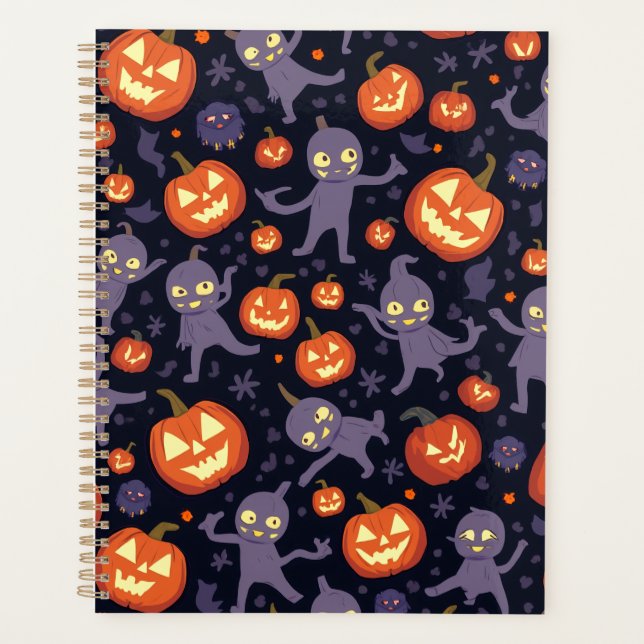 Agenda Planeador de padrões do Halloween (Frente)