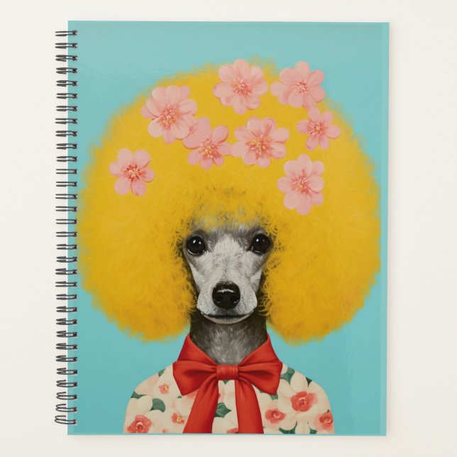 Agenda Planeador de Poodle Retroativo, Retro (Frente)