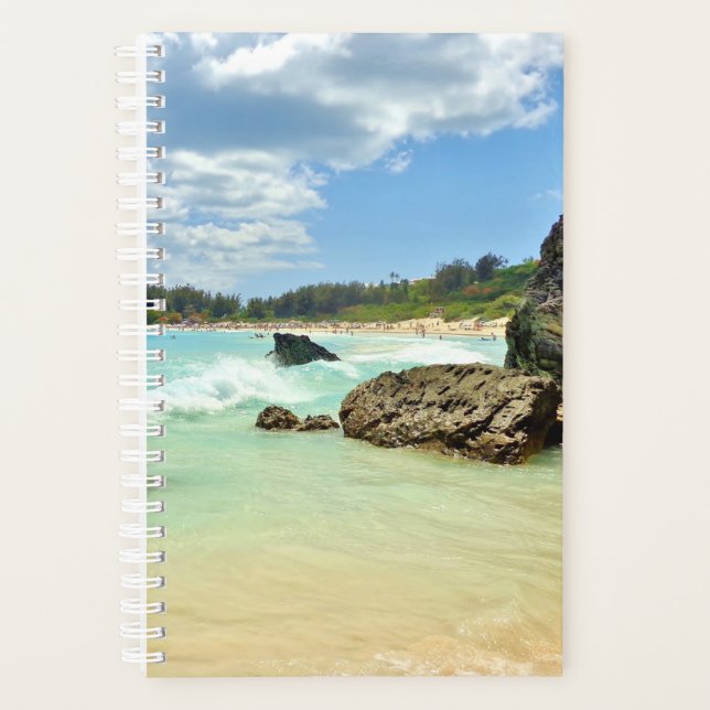 Agenda Planeador de praia das Bermudas, caderno de fotos  (Frente)
