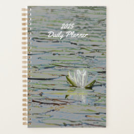 Agenda Planeador Diário de Flor de Lago Waterlily Pond